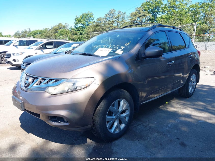 2012 Nissan Murano VIN JN8AZ1MW7CW222202 IAAI salvage auction — RIGHT SIDE, Salvage Title, sold $425 on 2026-07-14 (photo 2)