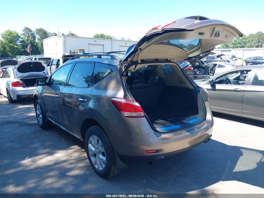 2012 Nissan Murano VIN JN8AZ1MW7CW222202 IAAI salvage auction — RIGHT SIDE, Salvage Title, sold $425 on 2026-07-14 (photo 3)