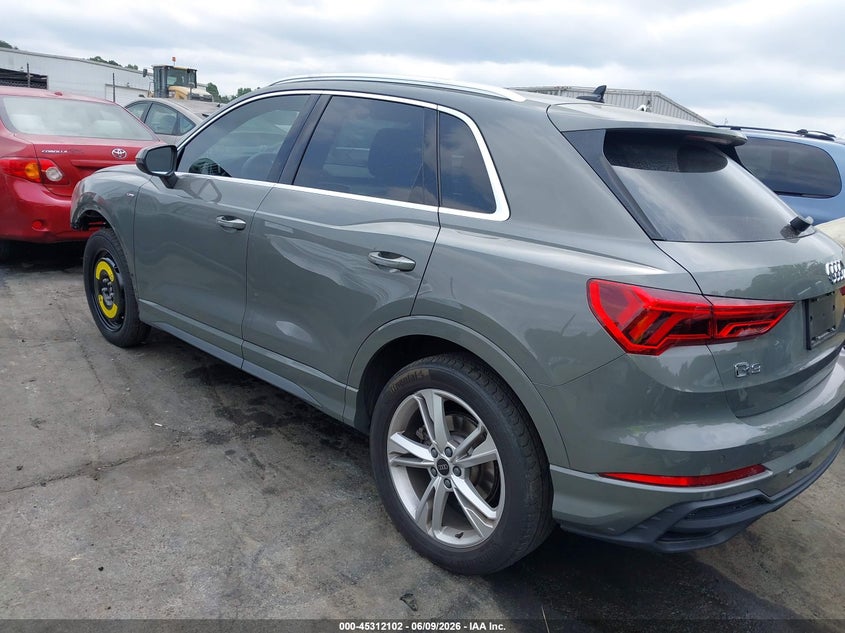 2024 Audi Q3 VIN WA1DECF37R1082607 IAAI salvage auction — FRONT END, Salvage Title, sold $11,950 on 2026-07-09 (photo 3)