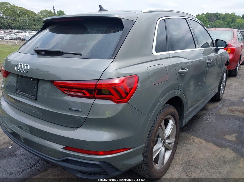 2024 Audi Q3 VIN WA1DECF37R1082607 IAAI salvage auction — FRONT END, Salvage Title, sold $11,950 on 2026-07-09 (photo 4)