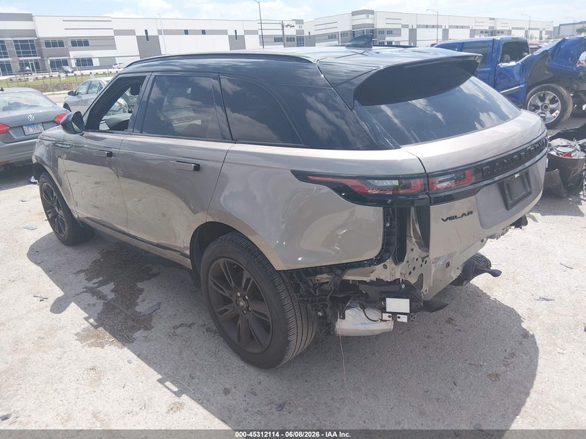 2023 Land rover Range rover velar VIN SALYT2EU5PA363537 IAAI salvage auction — FRONT & REAR, Salvage Title, sold $21,500 on 2026-09-07 (photo 3)
