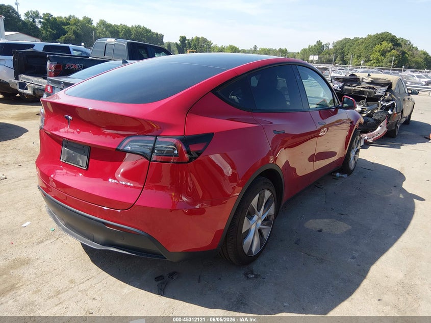 2023 Tesla Model y VIN 7SAYGAEE1PF893058 IAAI salvage auction — FRONT END, Salvage Title, sold $10,600 on 2026-07-13 (photo 4)