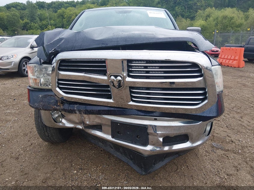 2013 Ram 1500 VIN 1C6RR7LT8DS572155 IAAI salvage auction — FRONT END, Salvage Title, sold $1,400 on 2026-08-03 (photo 6)