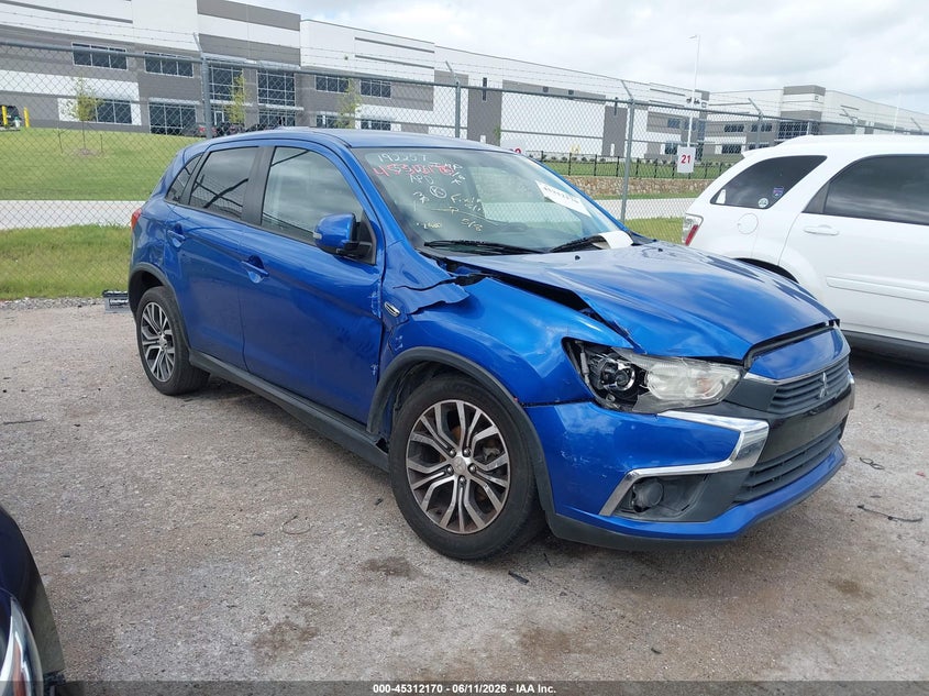 2017 Mitsubishi Outlander VIN JA4AP3AU9HZ062582 IAAI salvage auction — FRONT END, Salvage (Texas), sold $1,750 on 2026-07-21 (photo 1)