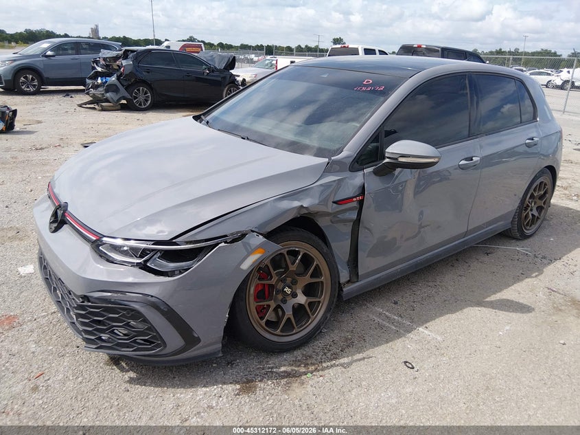 2024 Volkswagen Golf gti VIN WVWRA7CD0RW133508 IAAI salvage auction — LEFT FRONT, Salvage Title, sold $13,100 on 2026-08-08 (photo 2)