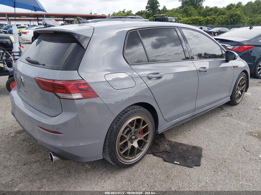 2024 Volkswagen Golf gti VIN WVWRA7CD0RW133508 IAAI salvage auction — LEFT FRONT, Salvage Title, sold $13,100 on 2026-08-08 (photo 4)