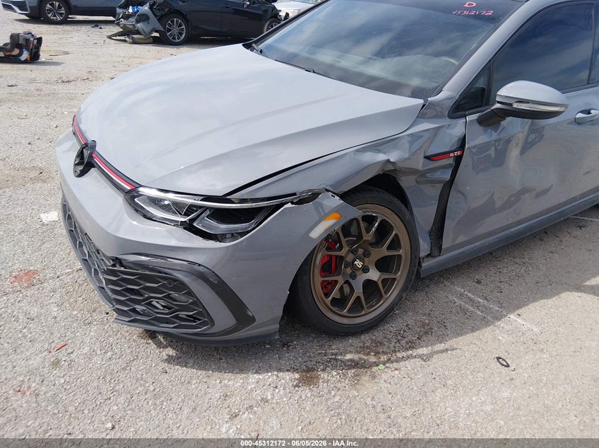 2024 Volkswagen Golf gti VIN WVWRA7CD0RW133508 IAAI salvage auction — LEFT FRONT, Salvage Title, sold $13,100 on 2026-08-08 (photo 6)