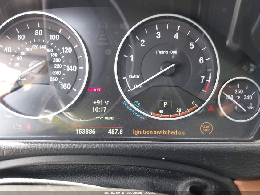 2013 BMW 3er VIN WBA3A5C51DF356939 IAAI salvage auction — FRONT END, Salvage (Indiana), sold $350 on 2026-07-29 (photo 7)
