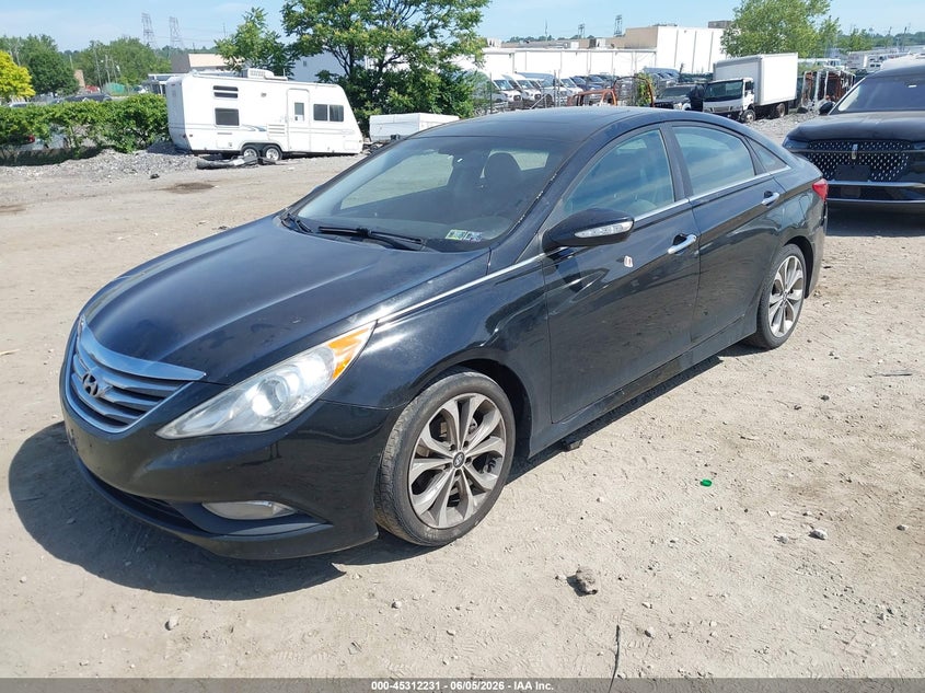 2014 Hyundai Sonata VIN 5NPEC4AC6EH901140 IAAI salvage auction — REAR END, Salvage Title, sold $25 on 2026-07-24 (photo 2)