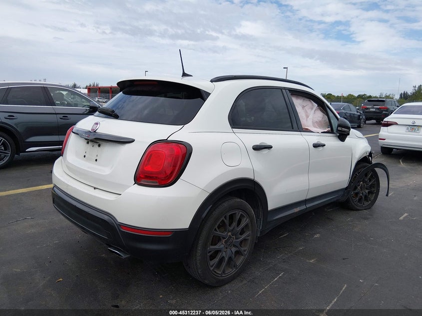 2018 Fiat 500x VIN ZFBCFXCB5JP655722 IAAI salvage auction — RIGHT FRONT, Salvage Title, sold $700 on 2026-07-09 (photo 4)