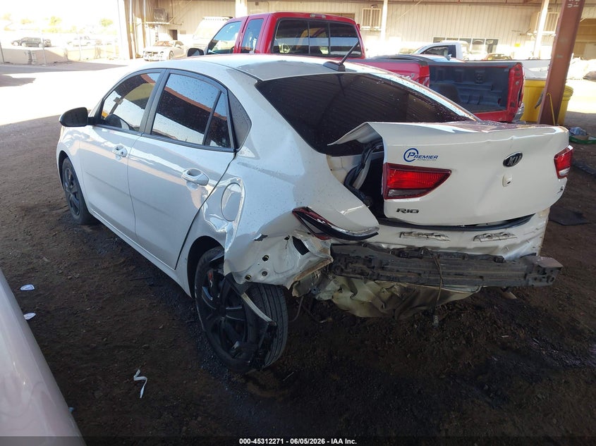 2021 Kia Rio VIN 3KPA24AD6ME369451 IAAI salvage auction — REAR END, Salvage Title, sold $1,850 on 2026-07-10 (photo 3)