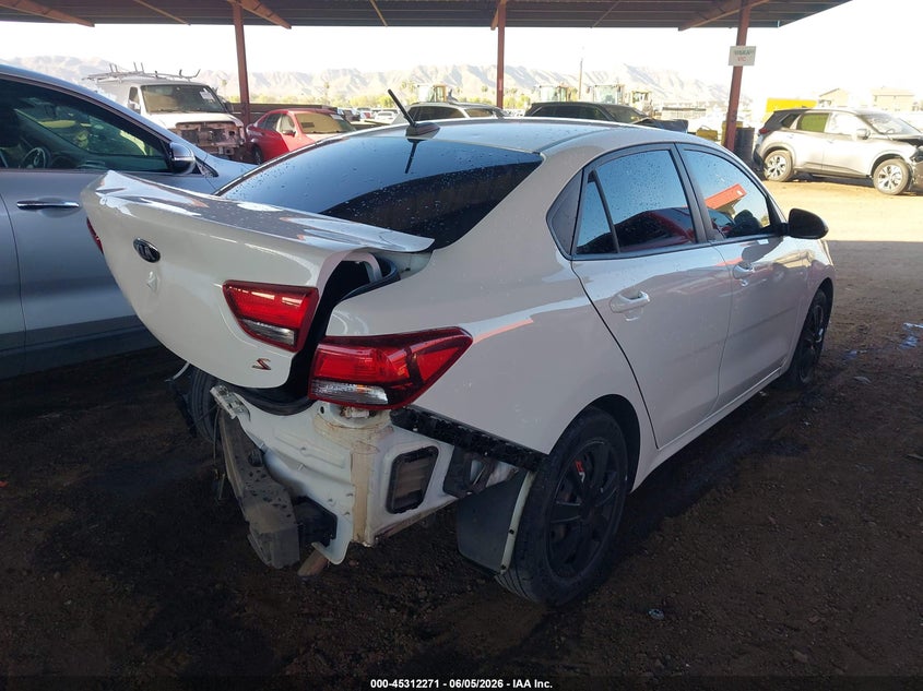 2021 Kia Rio VIN 3KPA24AD6ME369451 IAAI salvage auction — REAR END, Salvage Title, sold $1,850 on 2026-07-10 (photo 4)
