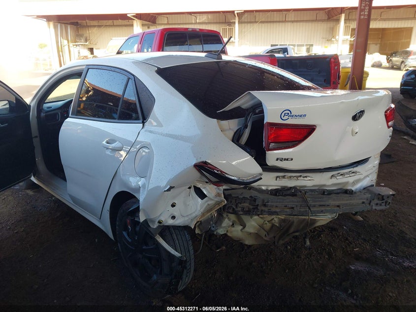 2021 Kia Rio VIN 3KPA24AD6ME369451 IAAI salvage auction — REAR END, Salvage Title, sold $1,850 on 2026-07-10 (photo 6)