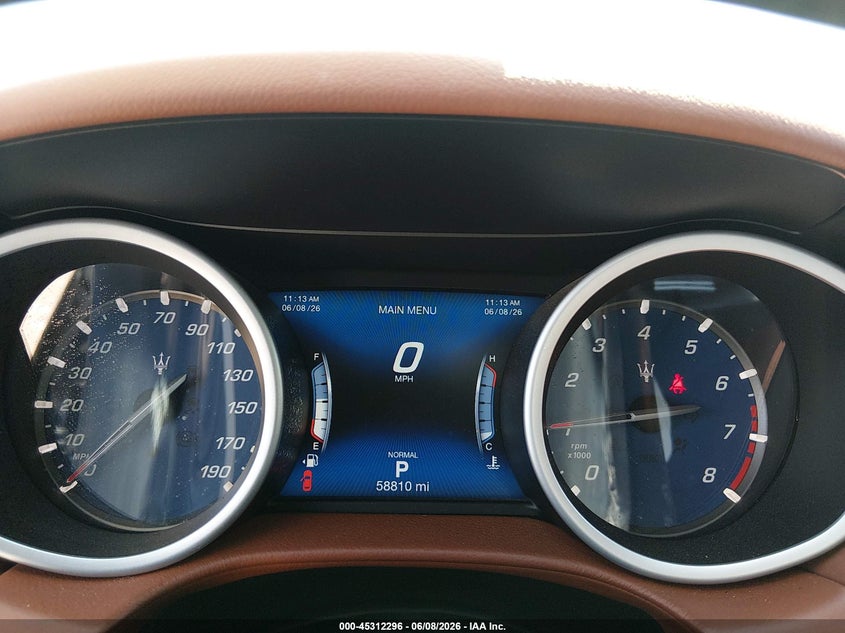 2019 Maserati Ghibli VIN ZAM57XSA4K1310130 IAAI salvage auction — FRONT END, Salvage Title, sold $10,200 on 2026-07-08 (photo 7)