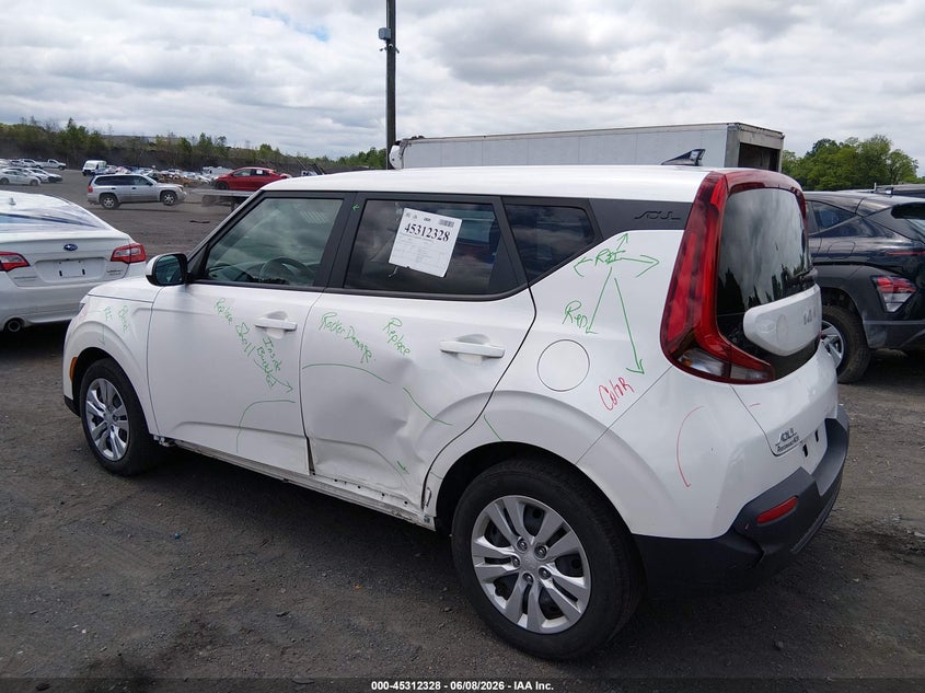 2022 Kia Soul VIN KNDJ23AU3N7167839 IAAI salvage auction — SIDE, Salvage Title, sold $2,500 on 2026-07-09 (photo 3)