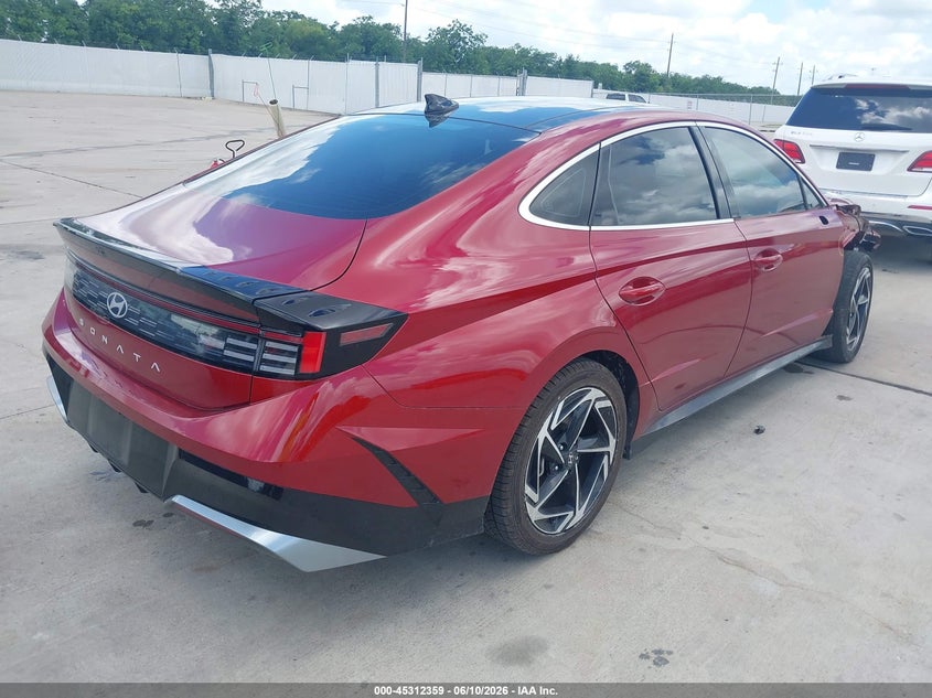 2024 Hyundai Sonata VIN KMHL14JA8RA363402 IAAI salvage auction — FRONT END, Original (Texas), sold $8,450 on 2026-08-21 (photo 4)