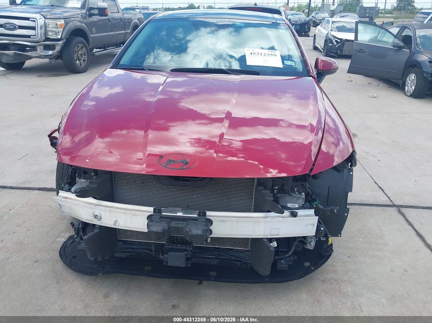 2024 Hyundai Sonata VIN KMHL14JA8RA363402 IAAI salvage auction — FRONT END, Original (Texas), sold $8,450 on 2026-08-21 (photo 6)