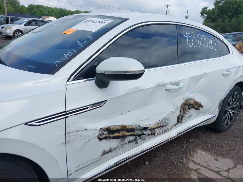 2020 Volkswagen Arteon VIN WVWAR7AN0LE014694 IAAI salvage auction — LEFT SIDE, Salvage Title, sold $4,225 on 2026-07-14 (photo 6)