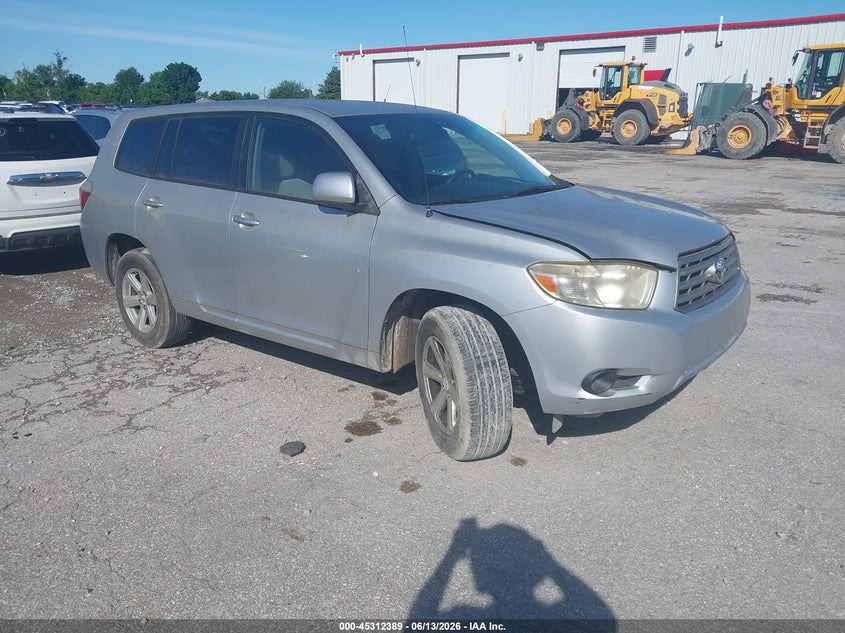 2008 Toyota Highlander VIN JTEES41A882068668 IAAI salvage auction — NORMAL WEAR, Original (Kentucky), sold $1,000 on 2026-07-29 (photo 1)