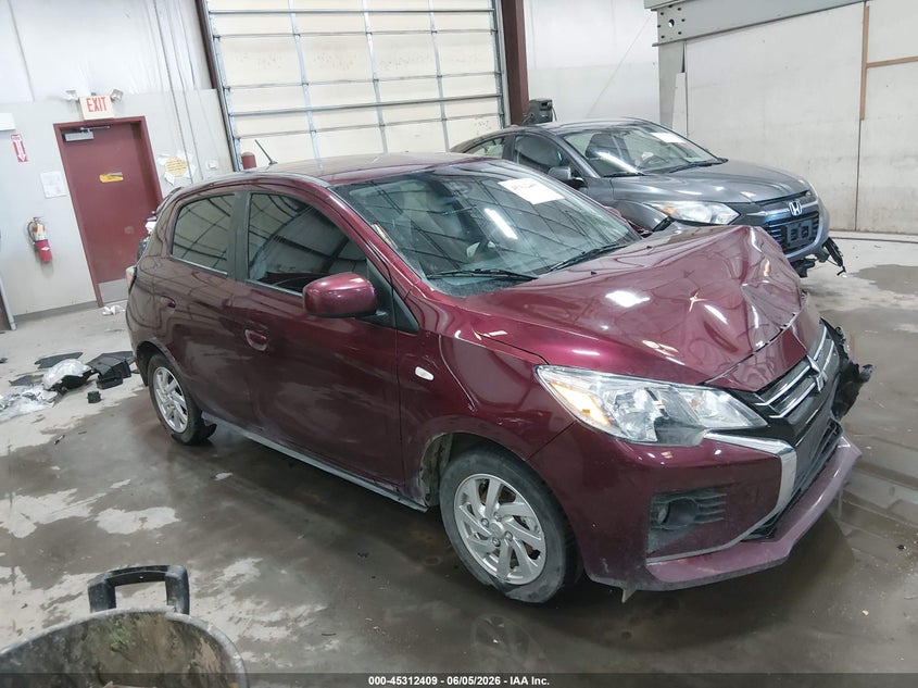 2024 Mitsubishi Mirage VIN ML32AUHJ8RH039740 IAAI salvage auction — FRONT END, Salvage Title, sold $1,550 on 2026-07-12 (photo 1)