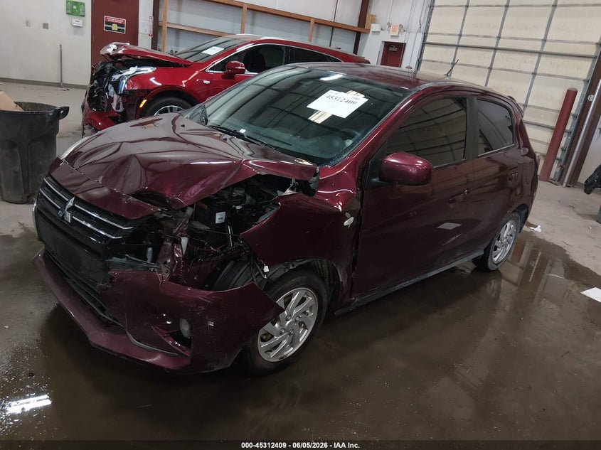 2024 Mitsubishi Mirage VIN ML32AUHJ8RH039740 IAAI salvage auction — FRONT END, Salvage Title, sold $1,550 on 2026-07-12 (photo 2)