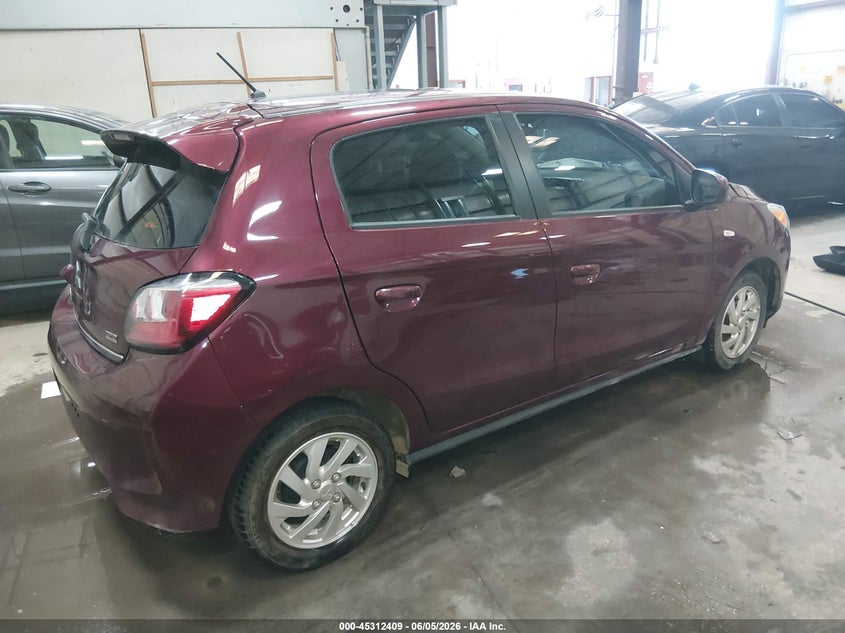 2024 Mitsubishi Mirage VIN ML32AUHJ8RH039740 IAAI salvage auction — FRONT END, Salvage Title, sold $1,550 on 2026-07-12 (photo 4)