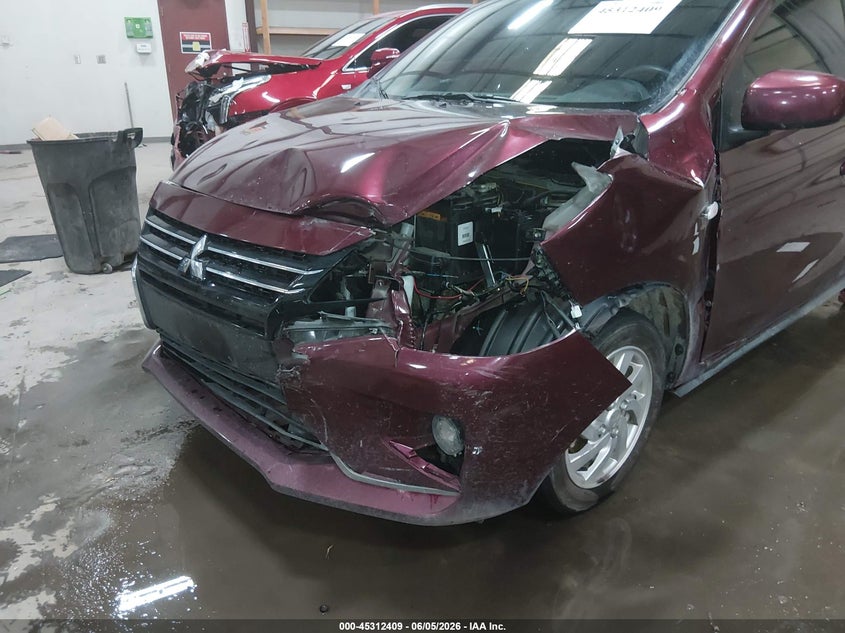 2024 Mitsubishi Mirage VIN ML32AUHJ8RH039740 IAAI salvage auction — FRONT END, Salvage Title, sold $1,550 on 2026-07-12 (photo 6)