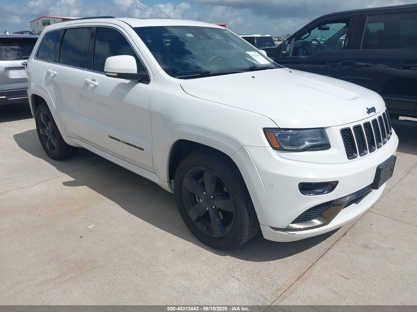 2016 Jeep Grand cherokee VIN 1C4RJECG7GC500255 IAAI salvage auction — HAIL, Original (Texas), sold $5,100 on 2026-07-18 (photo 1)