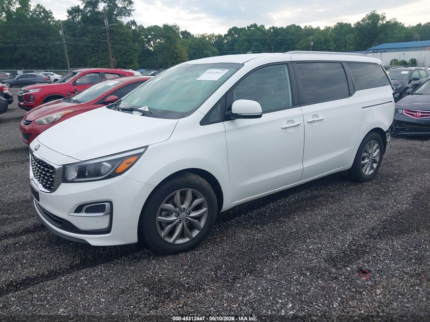 2020 Kia SEDONA VIN KNDMB5C13L6648754 IAAI salvage auction — REAR END, Salvage (South Carolina), sold $3,850 on 2026-07-14 (photo 2)