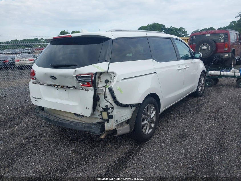 2020 Kia SEDONA VIN KNDMB5C13L6648754 IAAI salvage auction — REAR END, Salvage (South Carolina), sold $3,850 on 2026-07-14 (photo 4)