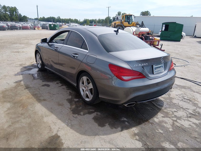 2015 Mercedes-benz Cla-klasse VIN WDDSJ4EB8FN162791 IAAI salvage auction — RIGHT FRONT, Salvage Title, sold $2,400 on 2026-08-15 (photo 3)