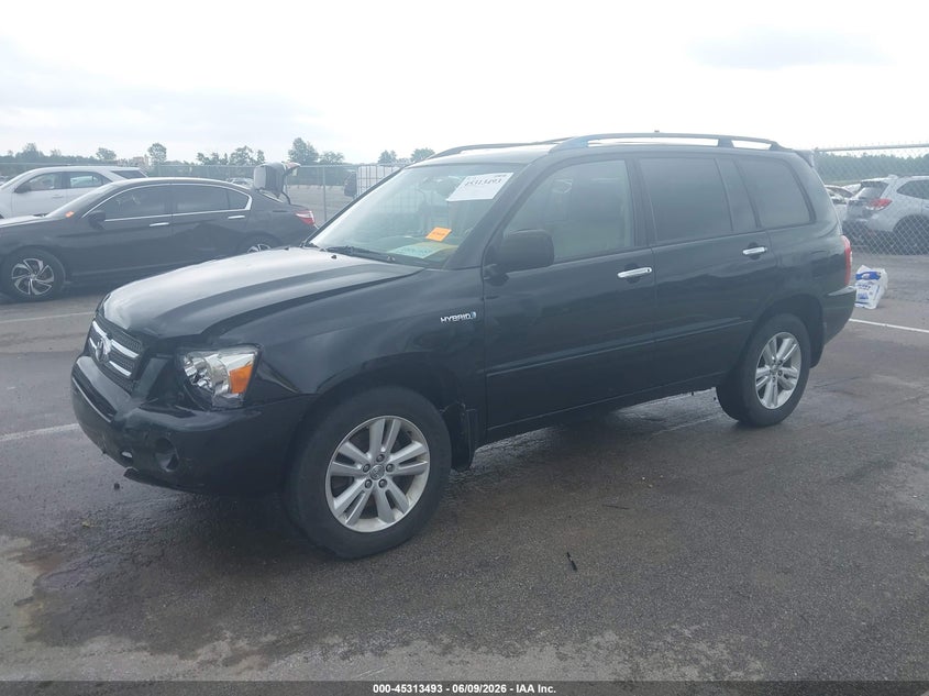 2006 Toyota Highlander hybrid VIN JTEEW21A260033285 IAAI salvage auction — FRONT END, Clear (Indiana), sold $575 on 2026-07-10 (photo 2)