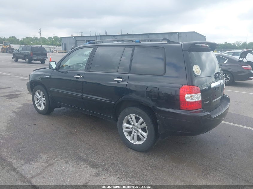 2006 Toyota Highlander hybrid VIN JTEEW21A260033285 IAAI salvage auction — FRONT END, Clear (Indiana), sold $575 on 2026-07-10 (photo 3)