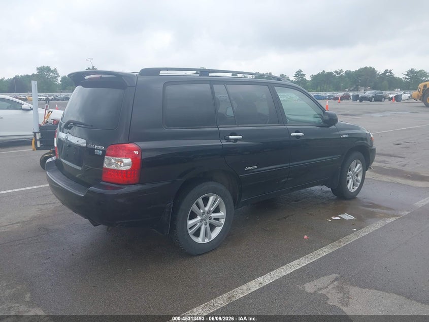 2006 Toyota Highlander hybrid VIN JTEEW21A260033285 IAAI salvage auction — FRONT END, Clear (Indiana), sold $575 on 2026-07-10 (photo 4)