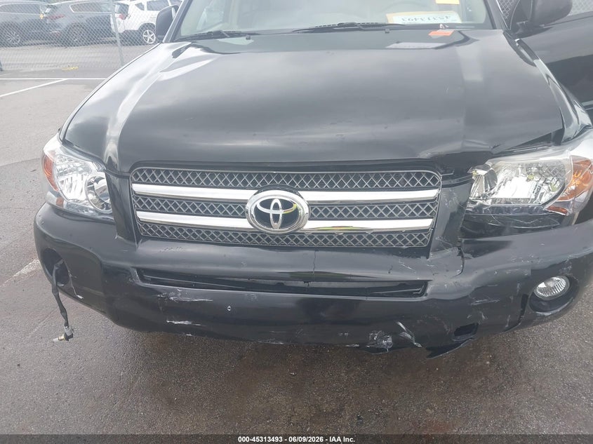 2006 Toyota Highlander hybrid VIN JTEEW21A260033285 IAAI salvage auction — FRONT END, Clear (Indiana), sold $575 on 2026-07-10 (photo 6)