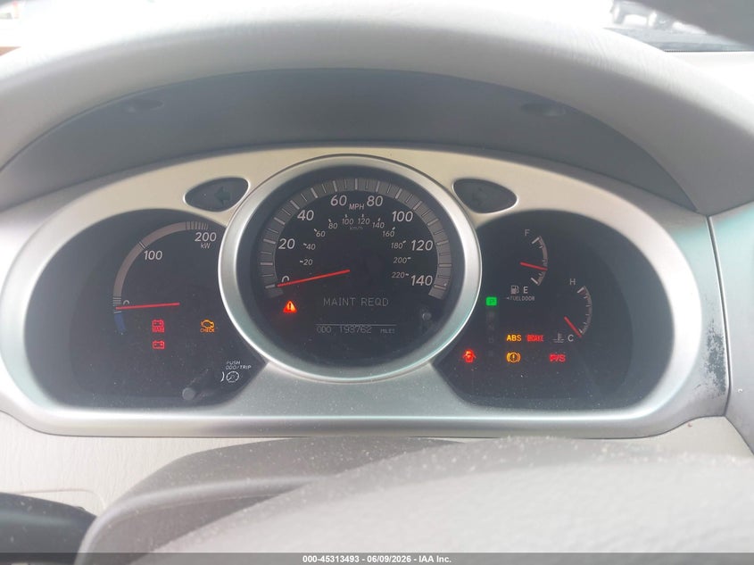 2006 Toyota Highlander hybrid VIN JTEEW21A260033285 IAAI salvage auction — FRONT END, Clear (Indiana), sold $575 on 2026-07-10 (photo 7)