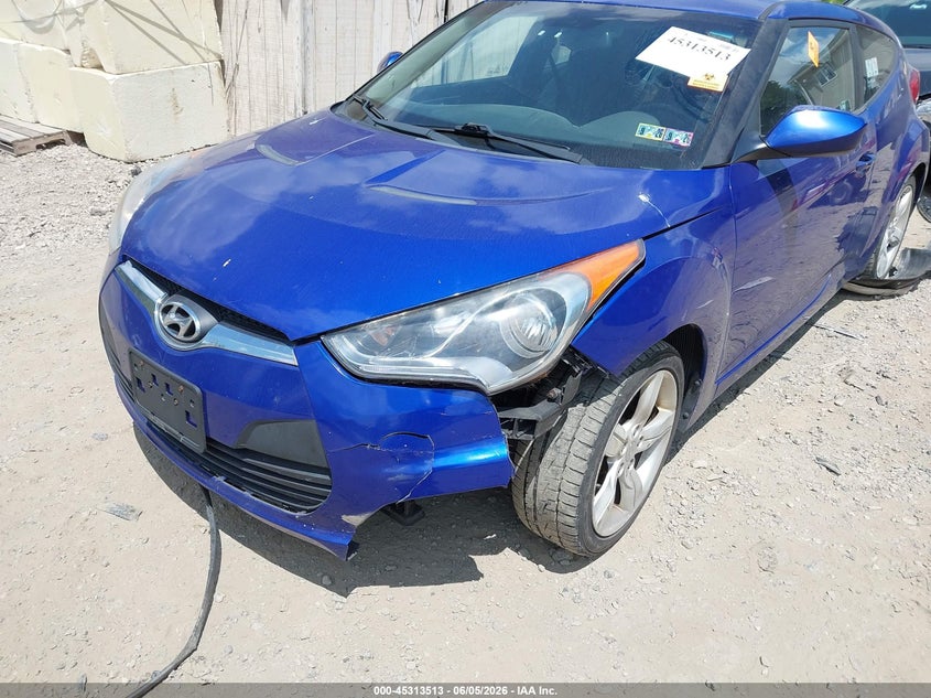2012 Hyundai Veloster VIN KMHTC6AD5CU034923 IAAI salvage auction — LEFT FRONT, Salvage Title, sold $900 on 2026-07-07 (photo 6)