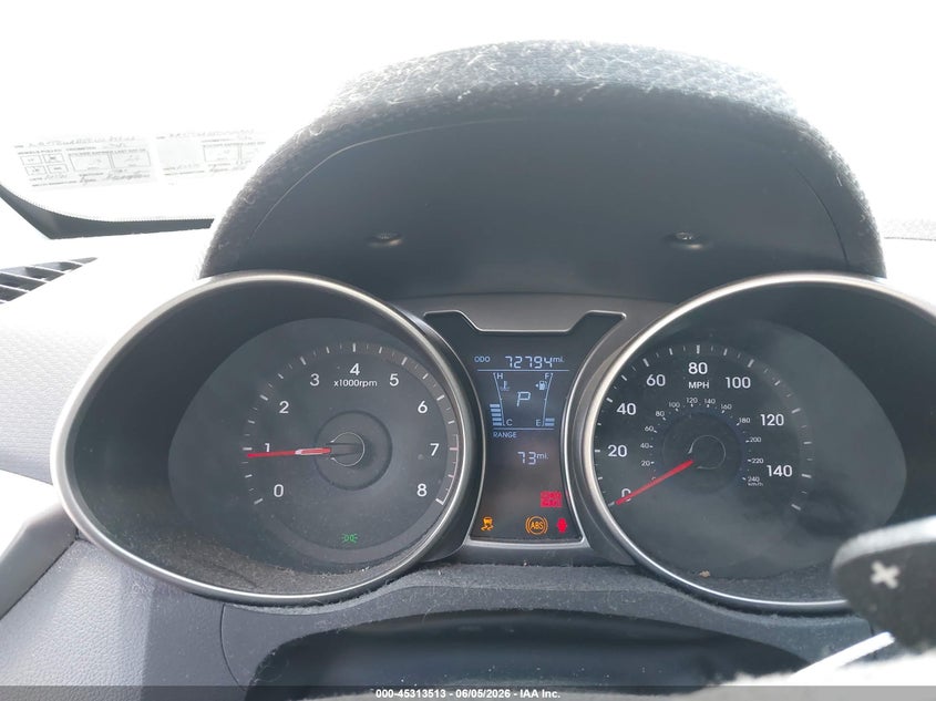 2012 Hyundai Veloster VIN KMHTC6AD5CU034923 IAAI salvage auction — LEFT FRONT, Salvage Title, sold $900 on 2026-07-07 (photo 7)
