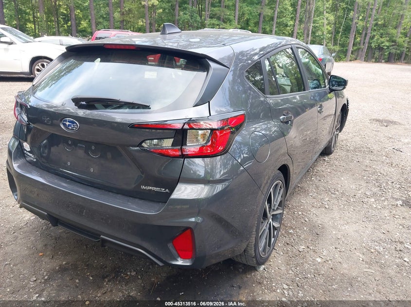 2025 Subaru Impreza VIN JF1GUAFC2S8305021 IAAI salvage auction — FRONT END, Salvage (Virginia), sold $3,450 on 2026-07-28 (photo 4)