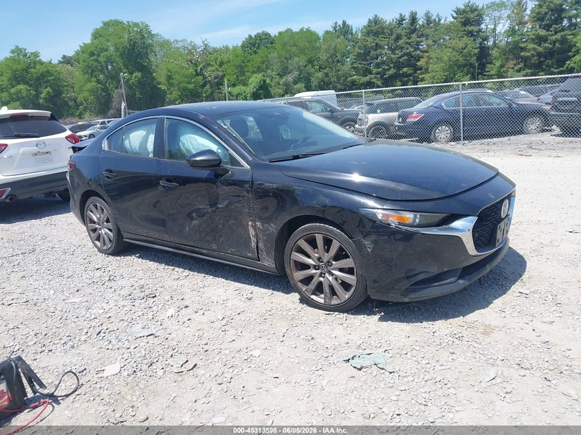 2021 Mazda 3 VIN JM1BPABL6M1317329 IAAI salvage auction — FRONT & REAR, Salvage Title, sold $1,350 on 2026-07-11 (photo 1)