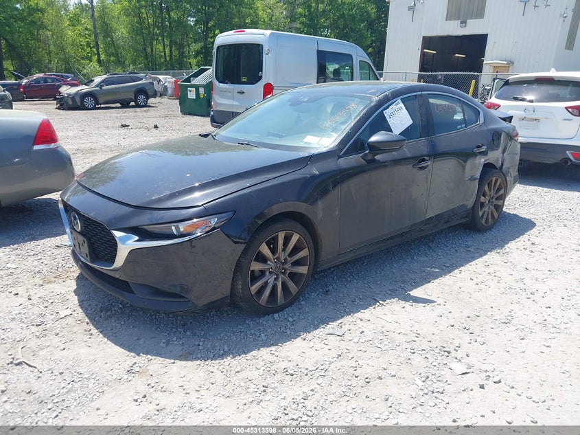2021 Mazda 3 VIN JM1BPABL6M1317329 IAAI salvage auction — FRONT & REAR, Salvage Title, sold $1,350 on 2026-07-11 (photo 2)