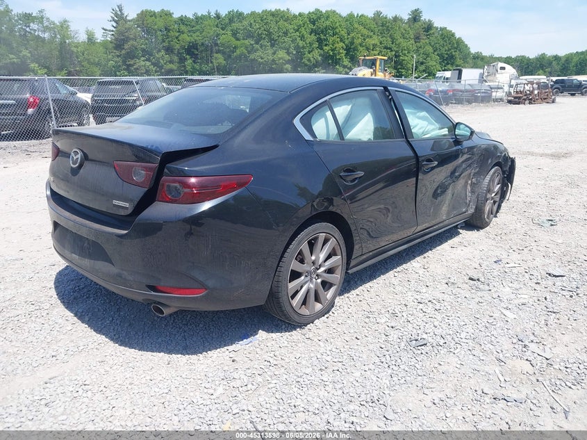 2021 Mazda 3 VIN JM1BPABL6M1317329 IAAI salvage auction — FRONT & REAR, Salvage Title, sold $1,350 on 2026-07-11 (photo 4)