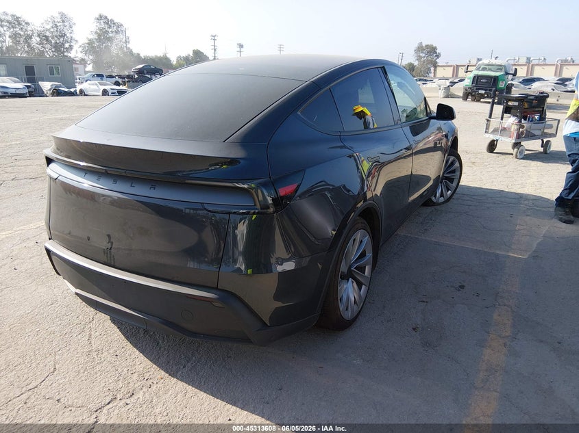 2026 Tesla Model y VIN 7SAYGDEDXTF541597 IAAI salvage auction — LEFT FRONT, Salvage Title, sold $25 on 2026-07-29 (photo 4)