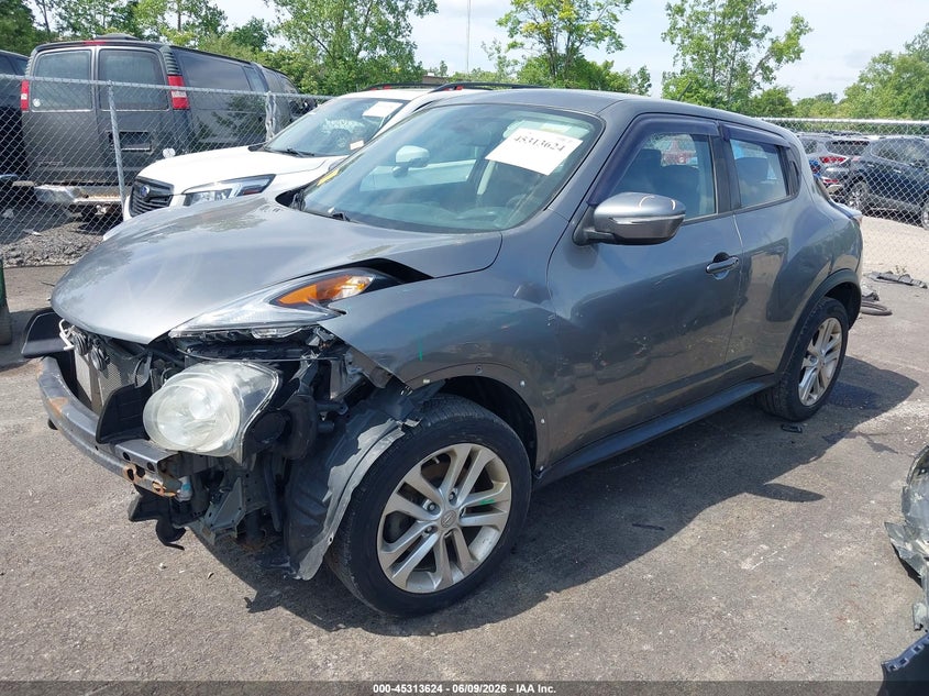 2015 Nissan Juke VIN JN8AF5MV6FT563796 IAAI salvage auction — FRONT END, Salvage (Ohio), sold $600 on 2026-07-28 (photo 2)