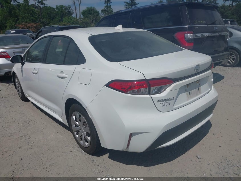 2020 Toyota Corolla VIN JTDEPRAE4LJ011615 IAAI salvage auction — FRONT END, Salvage Title, sold $4,000 on 2026-07-07 (photo 3)