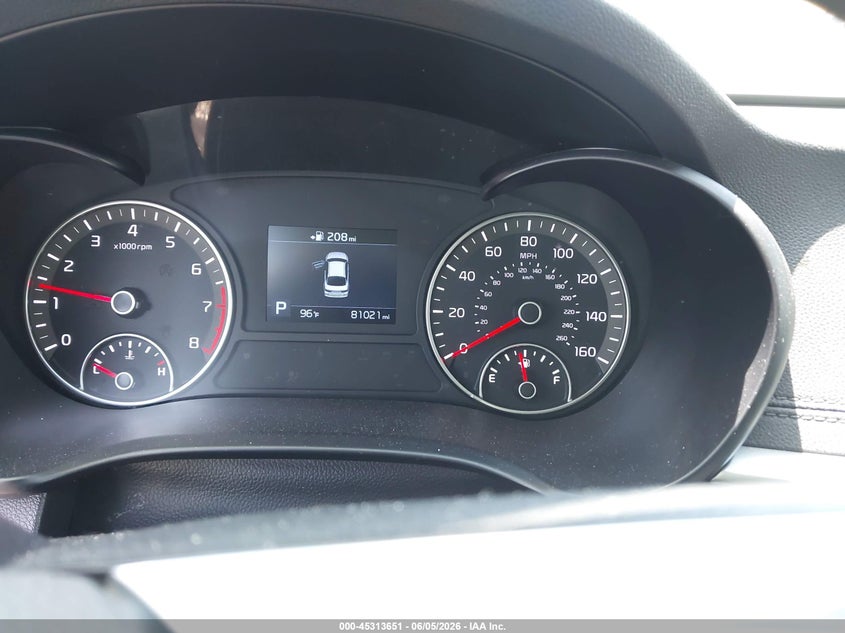 2019 Kia Optima VIN 5XXGU4L15KG316834 IAAI salvage auction — FRONT END, Salvage Title, sold $25 on 2026-07-24 (photo 7)