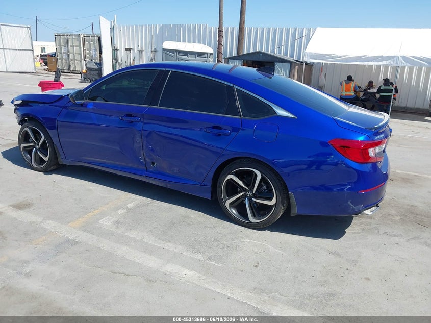 2022 Honda Accord VIN 1HGCV1F30NA055184 IAAI salvage auction — FRONT END, Salvage Title, sold $3,750 on 2026-08-01 (photo 3)