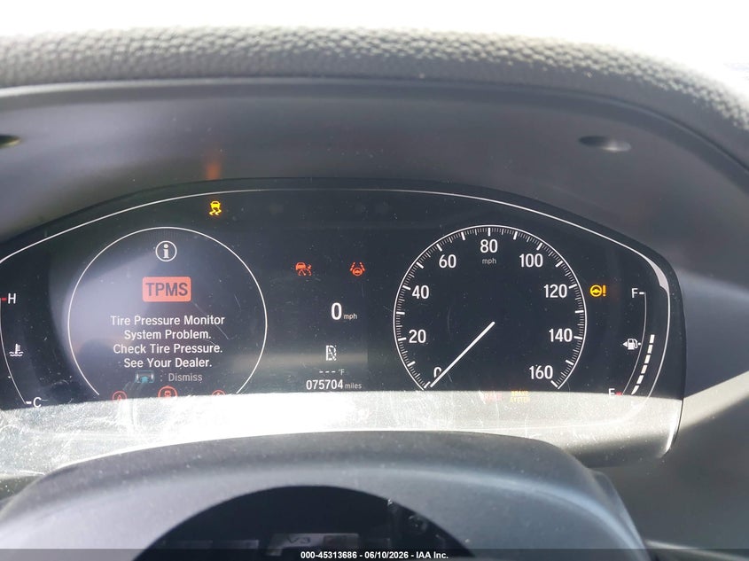 2022 Honda Accord VIN 1HGCV1F30NA055184 IAAI salvage auction — FRONT END, Salvage Title, sold $3,750 on 2026-08-01 (photo 7)