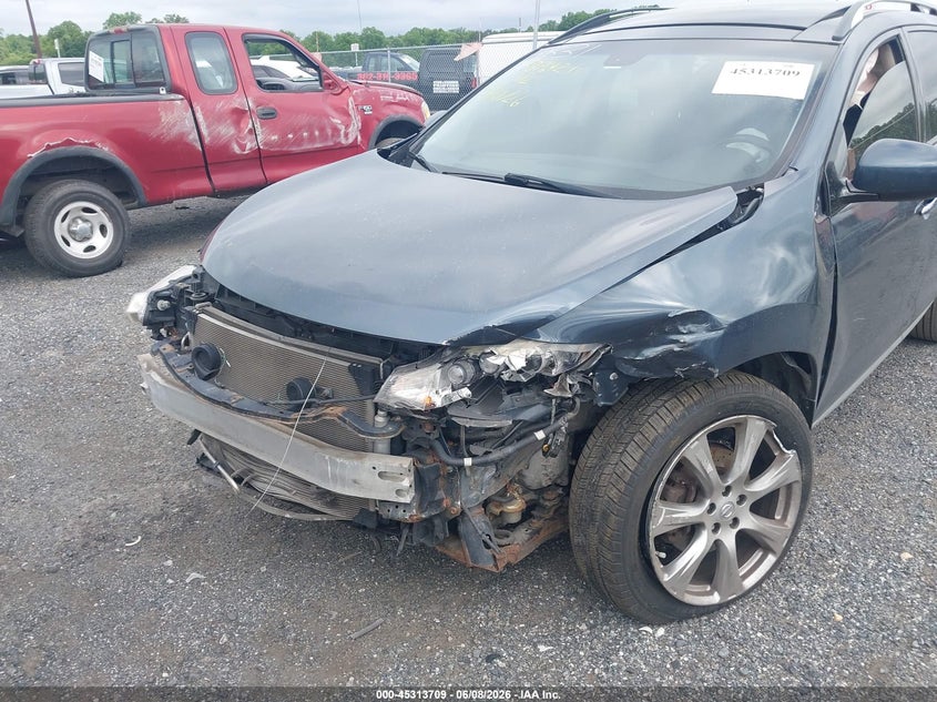 2014 Nissan Murano VIN JN8AZ1MW0EW533831 IAAI salvage auction — FRONT END, Salvage Title, sold $250 on 2026-07-06 (photo 6)