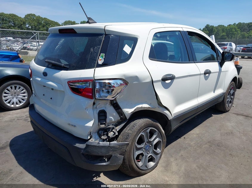 2020 Ford Ecosport VIN MAJ6S3FL4LC383571 IAAI salvage auction — REAR END, Salvage Title, sold $1,025 on 2026-07-16 (photo 4)